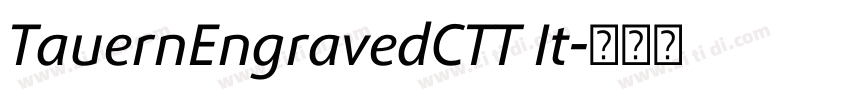 TauernEngravedCTT It字体转换